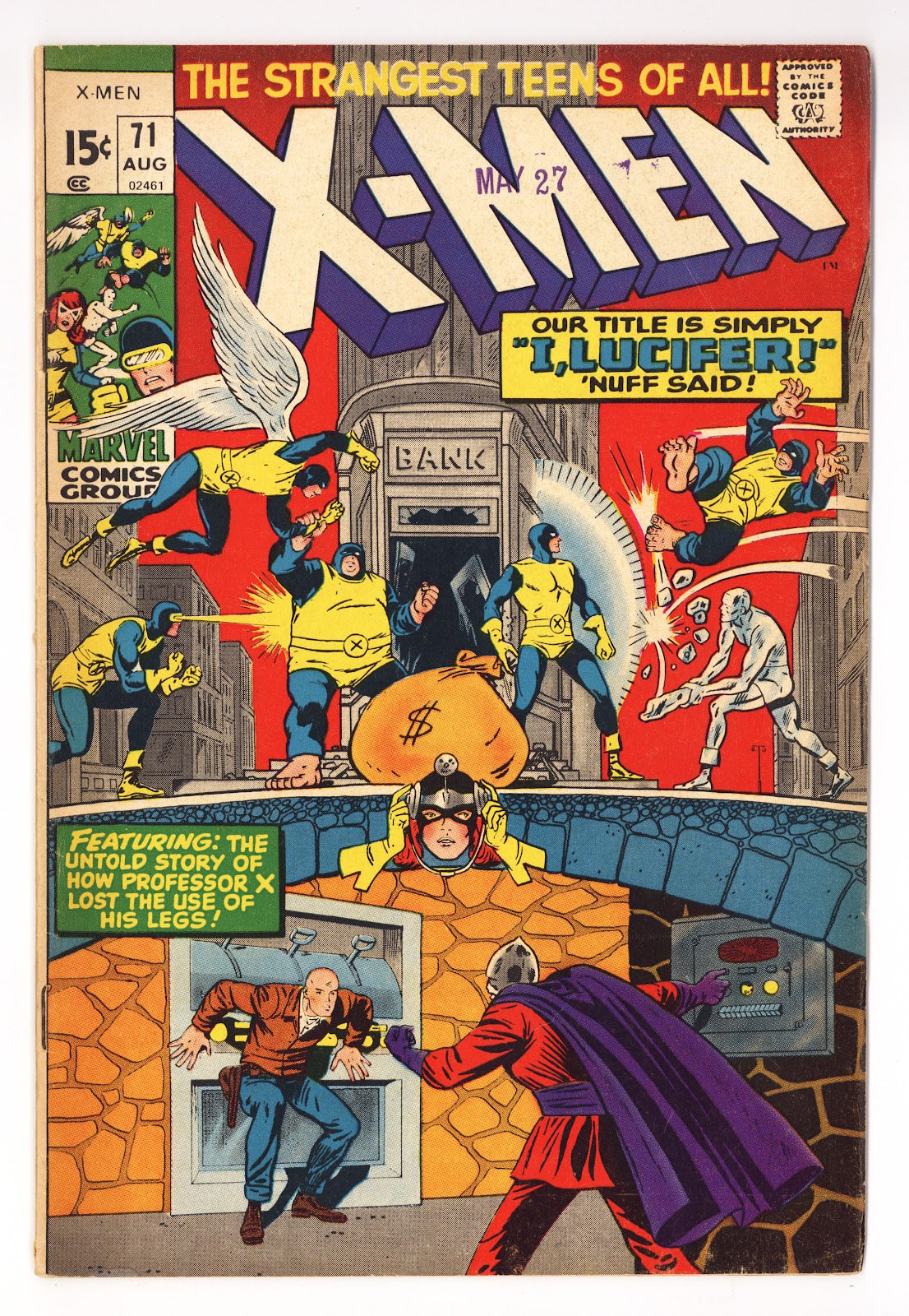 The X-Men Vol 1 71 VG+ (4.5) (1971) 