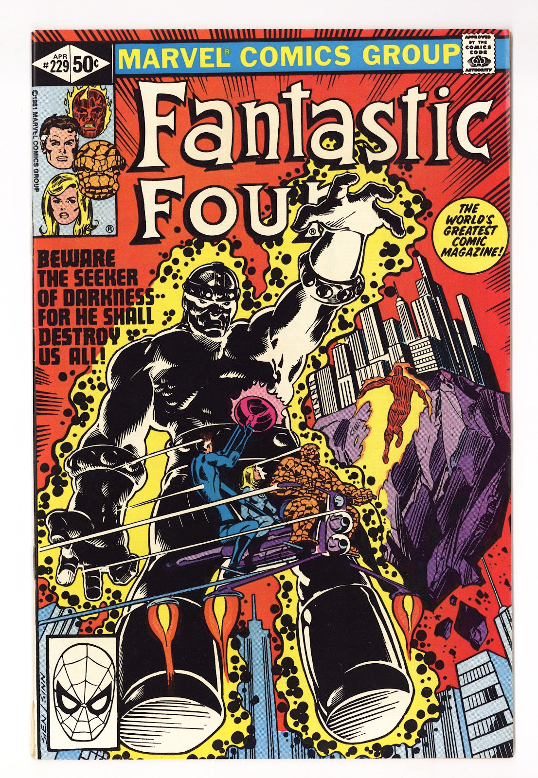 Fantastic Four Vol 1 229  High Grade   (1981)