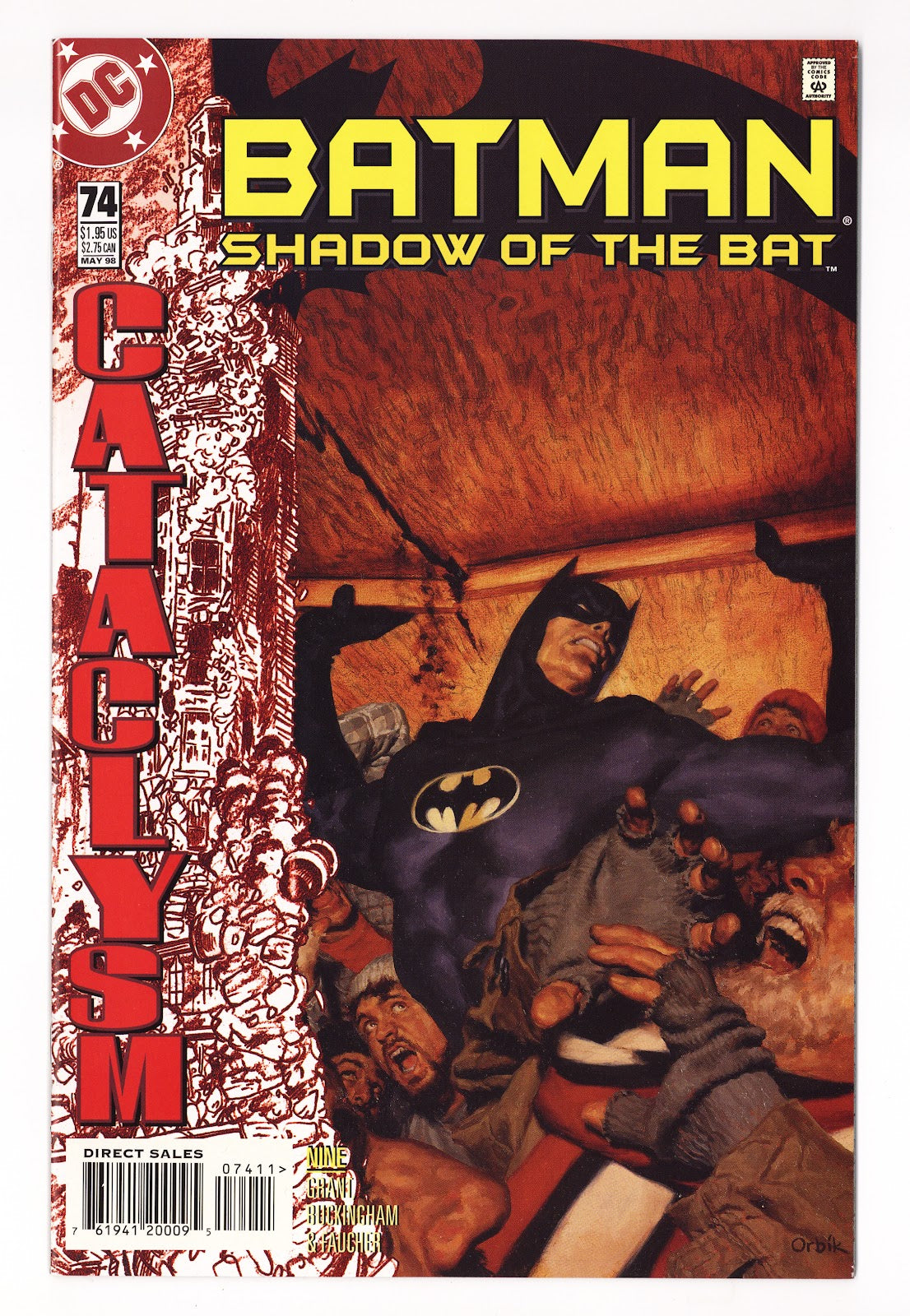 Batman: Shadow of the Bat   74  High Grade   (1998)   Direct Sales  