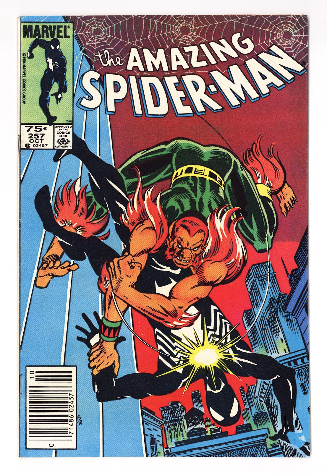 The Amazing Spider-Man Vol 1 257 FN- (5.5) (1984) Canadian Price Variant 