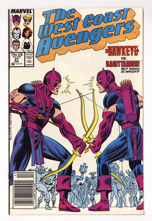 West Coast Avengers Vol 2 27  Mid Grade   (1987)   Newsstand