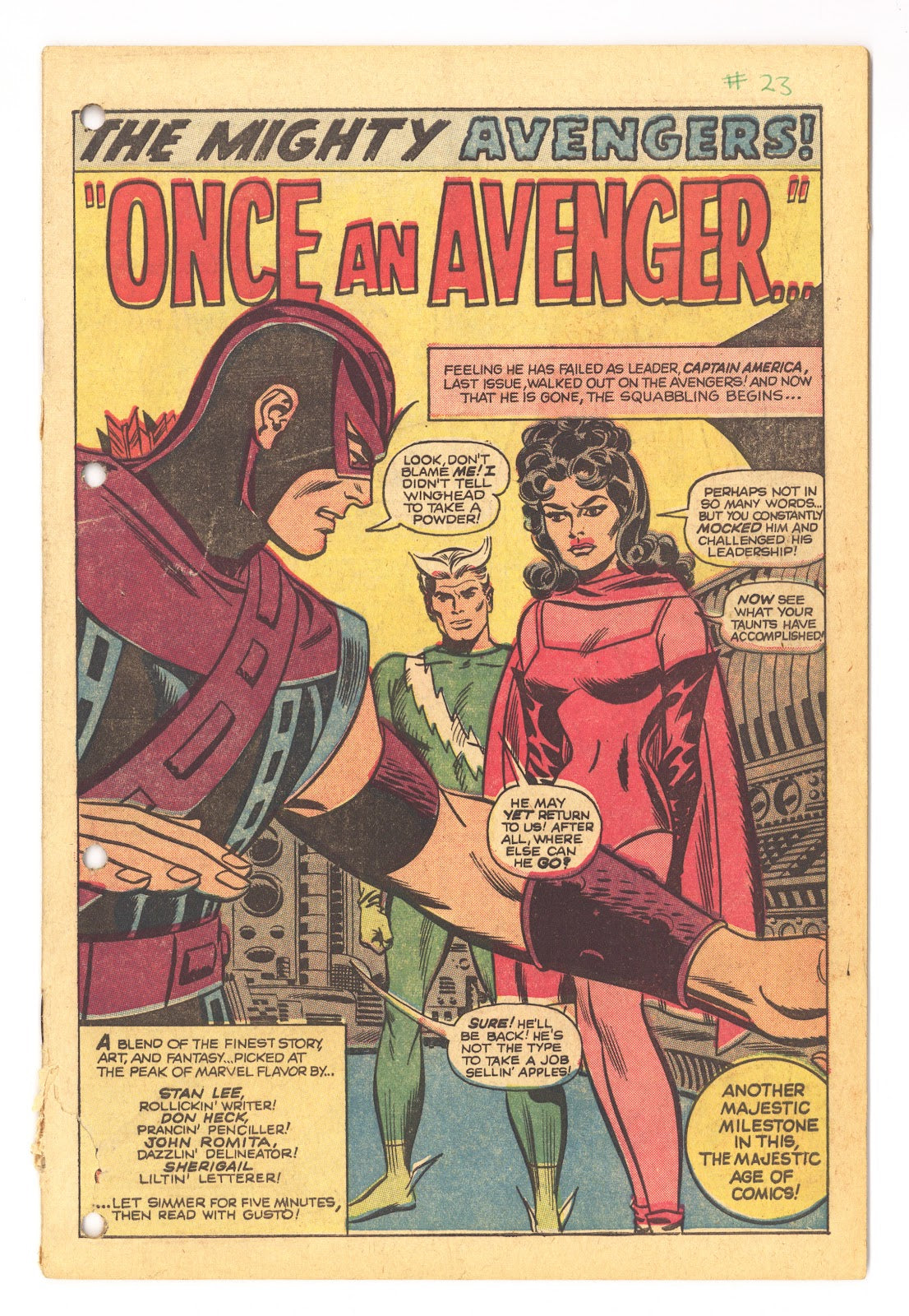 The Avengers Vol 1 23 Coverless (1965) 