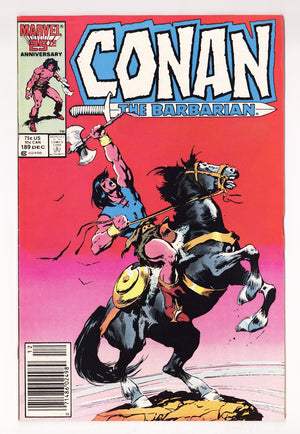 Conan the Barbarian Vol 1 189  Mid Grade   (1986)   Newsstand