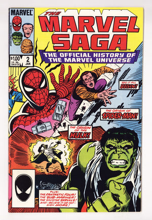 The Marvel Saga the Official History of the Marvel Universe 2 High Grade (1986) Direct