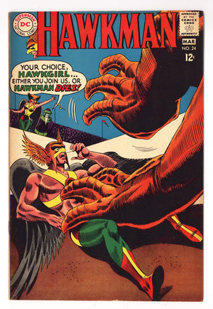 Hawkman Vol 1 24 VF- (7.5) (1968)