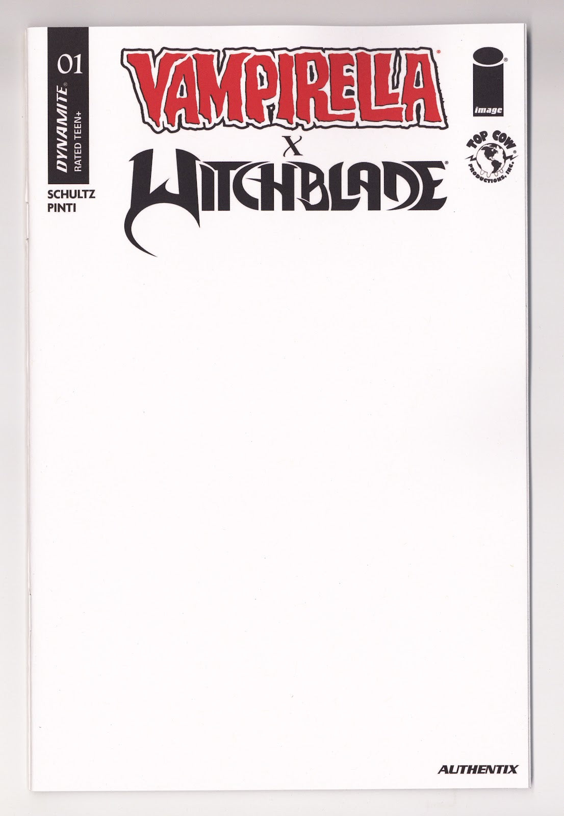 Vampirella X Witchblade Special #1 (2026) Shot Blank Variant