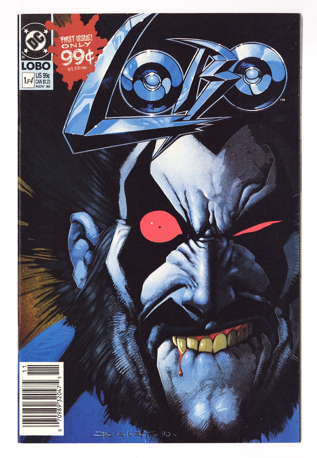 Lobo Vol 1 1  VF (8.0)   (1990)   Newsstand  