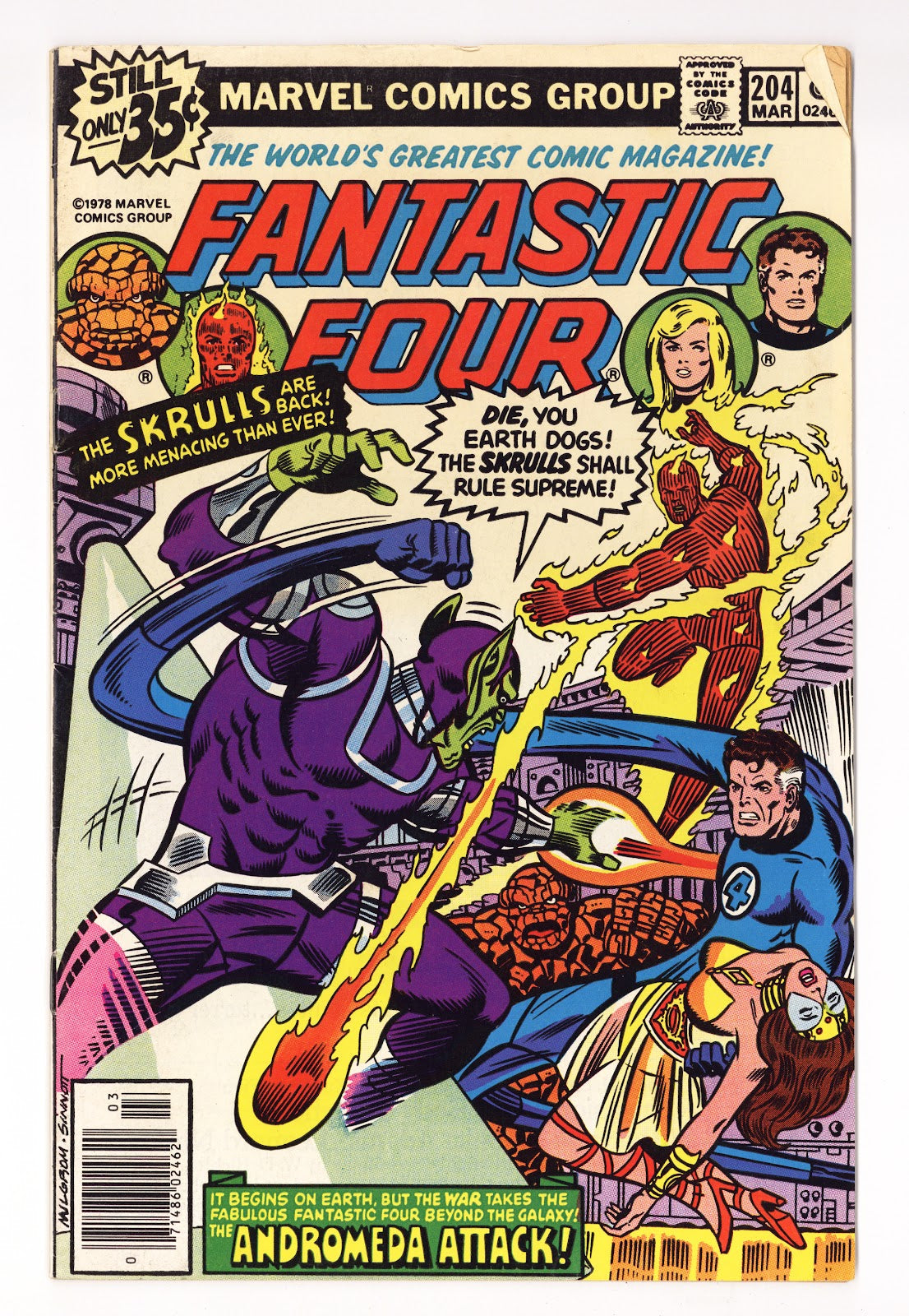 Fantastic Four Vol 1 204 Low Grade (1979) 