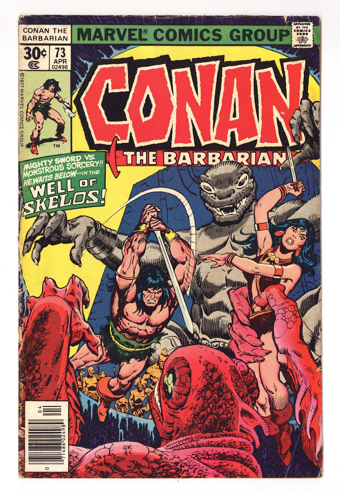 Conan the Barbarian Vol 1 73  Low Grade   (1977)     