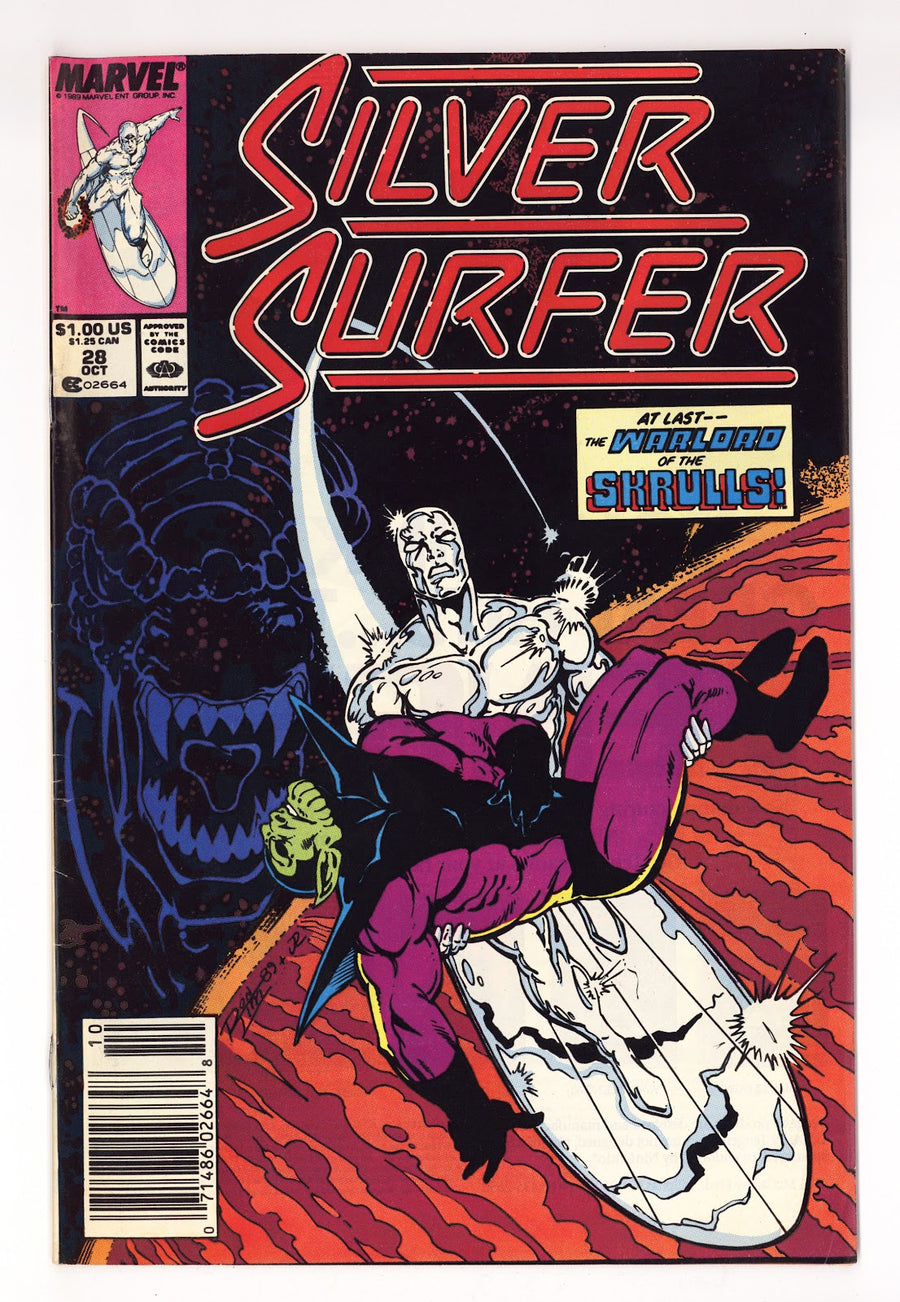 Silver Surfer Vol 3 28  Mid Grade   (1989)   Newsstand