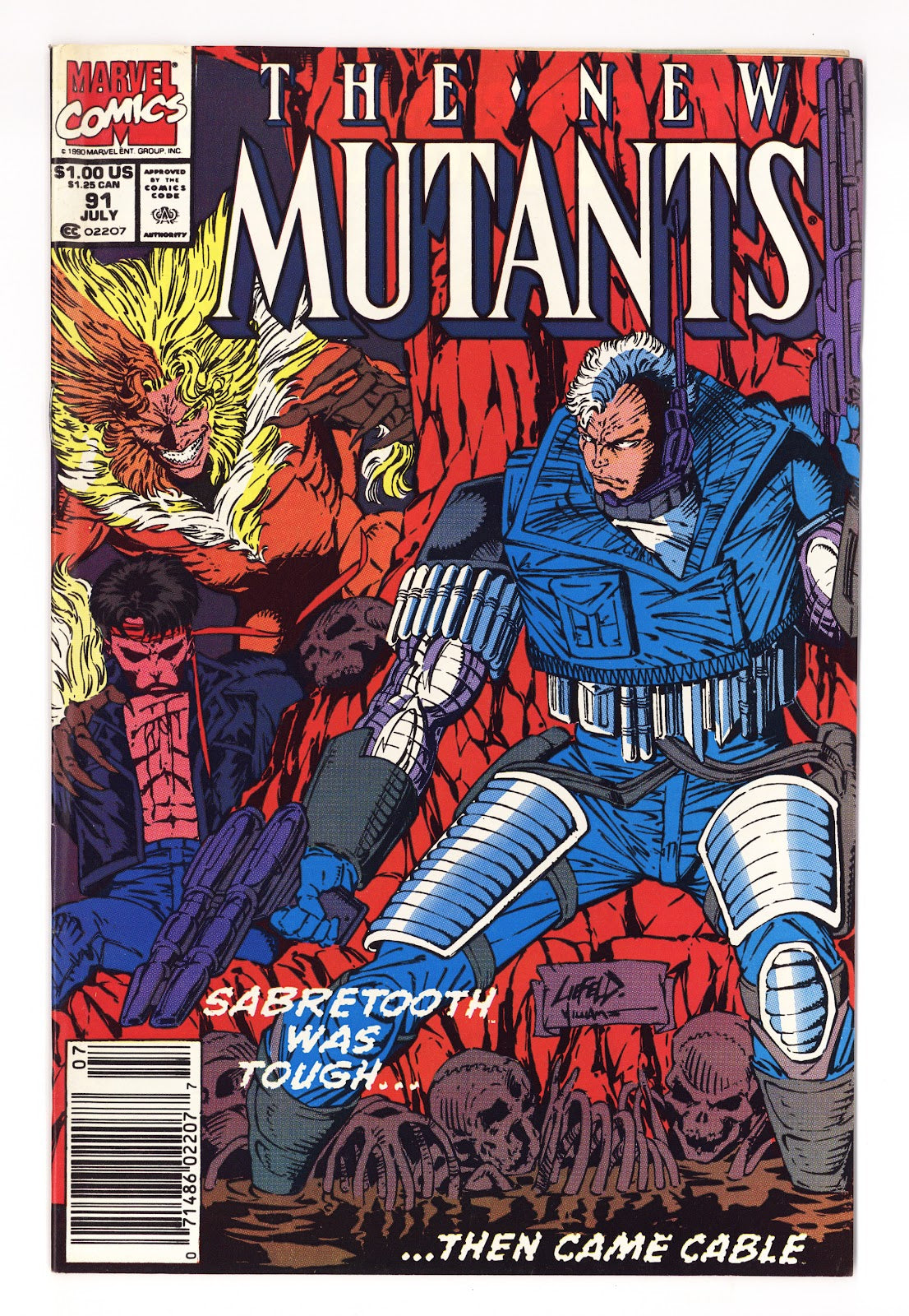 The New Mutants Vol 1 91  High Grade   (1990)   Newsstand