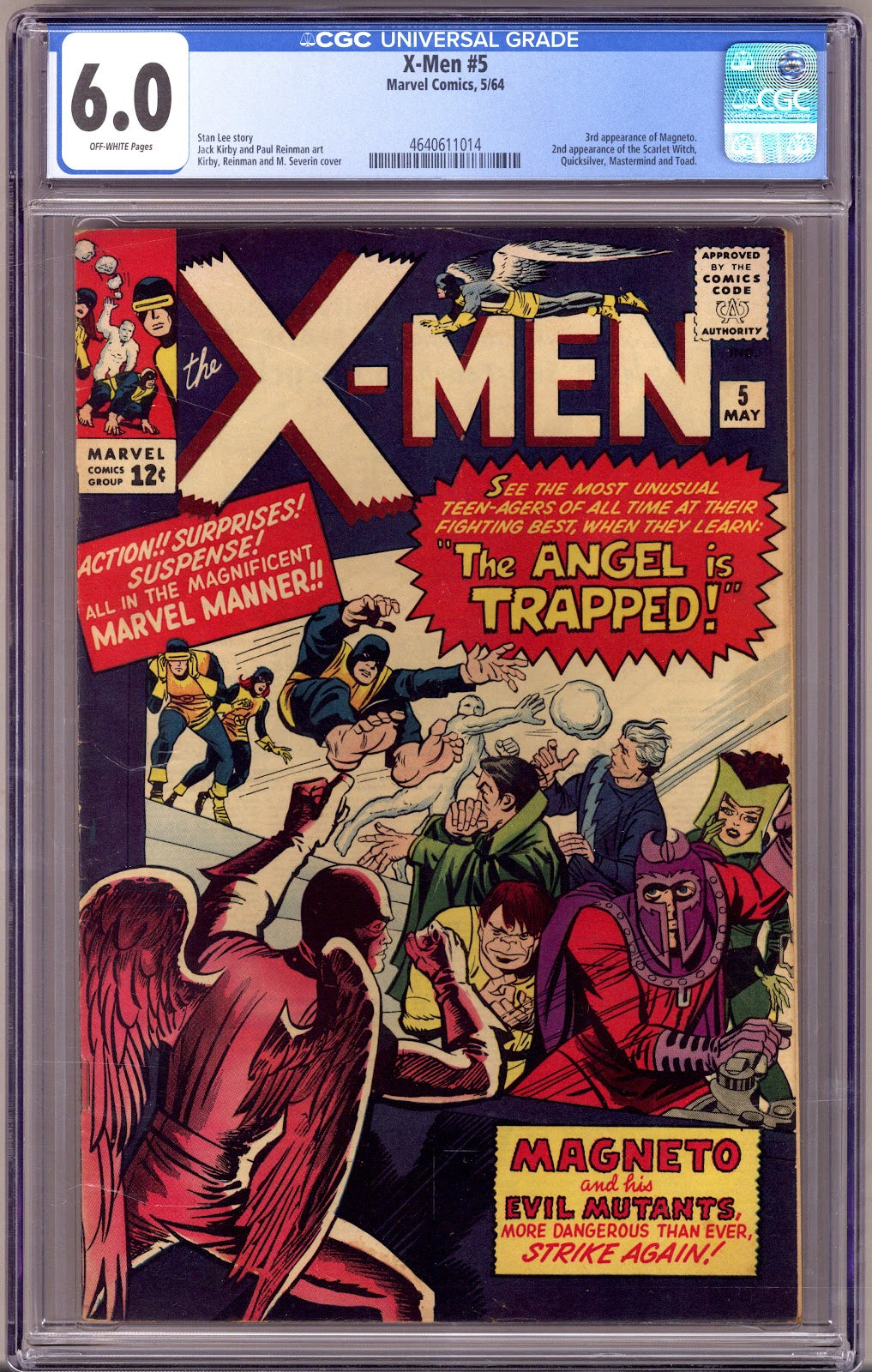 The X-Men Vol 1 5 CGC 6.0 (FN)   (1964)     