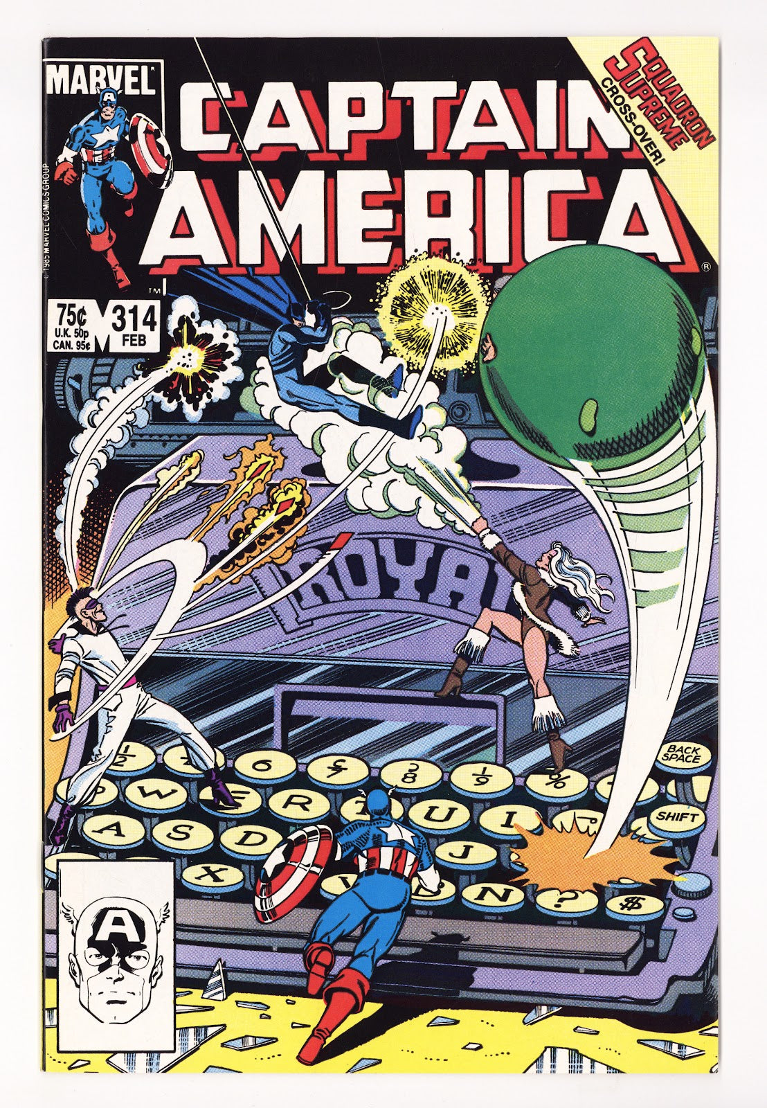 Captain America Vol 1 314 High Grade (1986) 