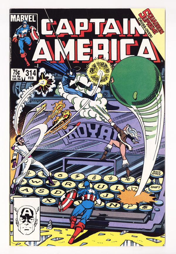 Captain America Vol 1 314 High Grade (1986)