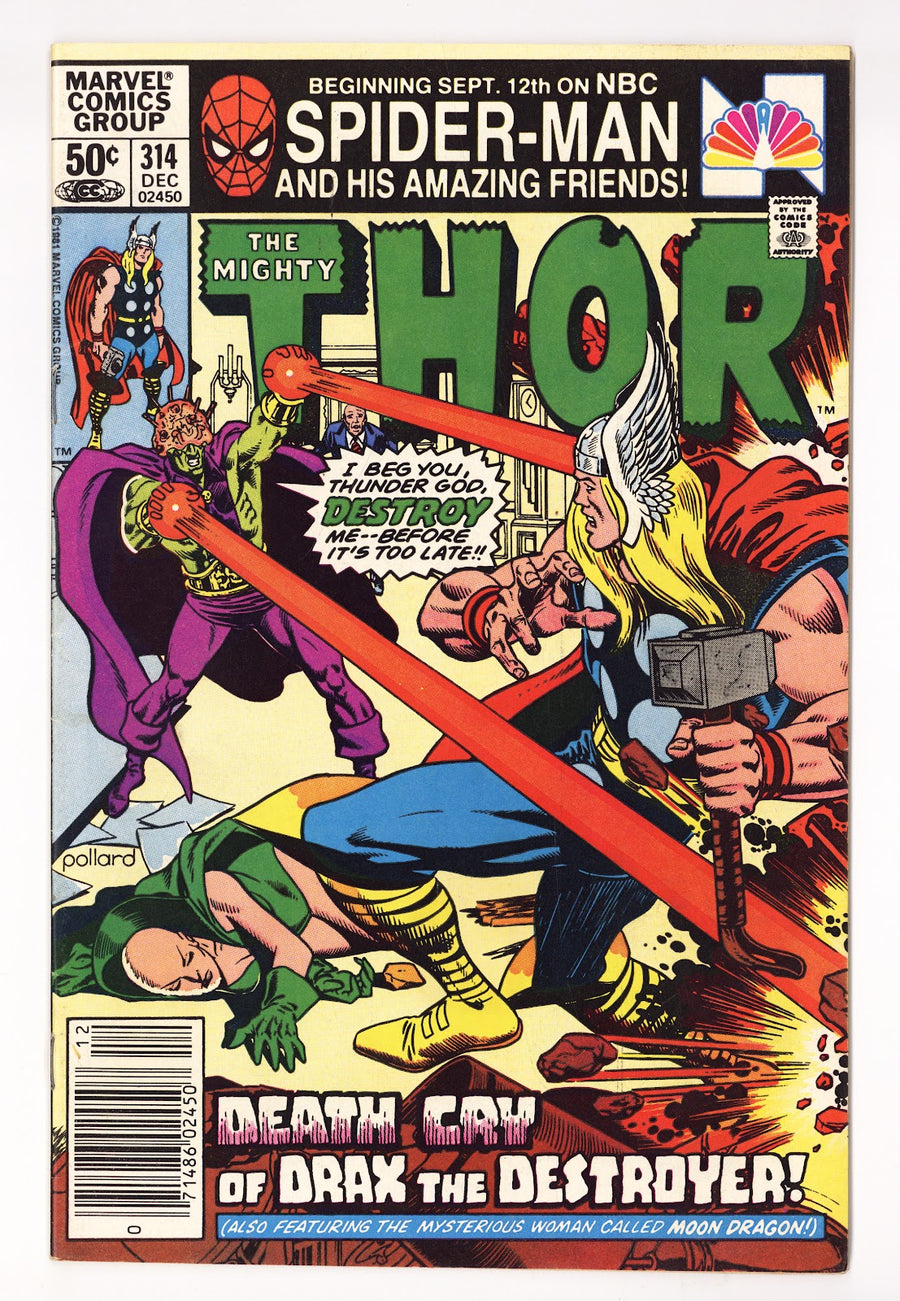 Thor Vol 1 314 Mid Grade (1981) Newsstand 