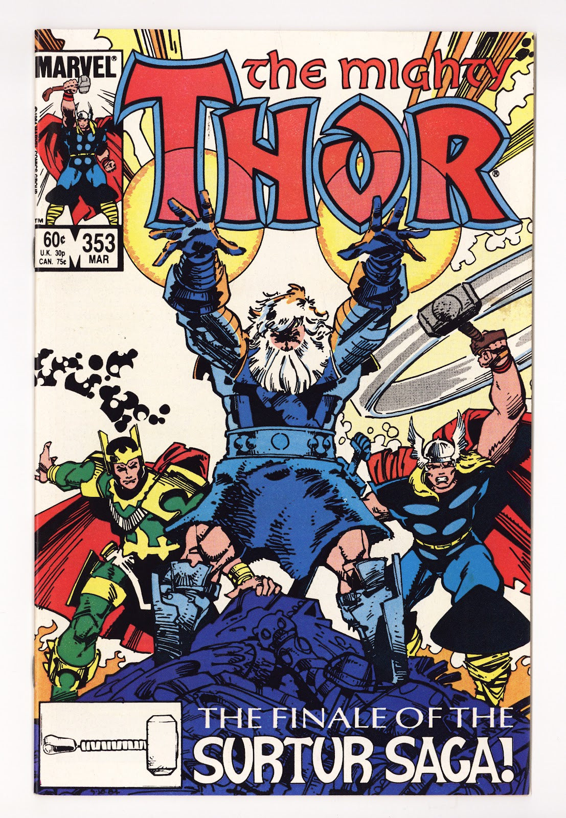 Thor Vol 1 353 High Grade (1985) Direct 