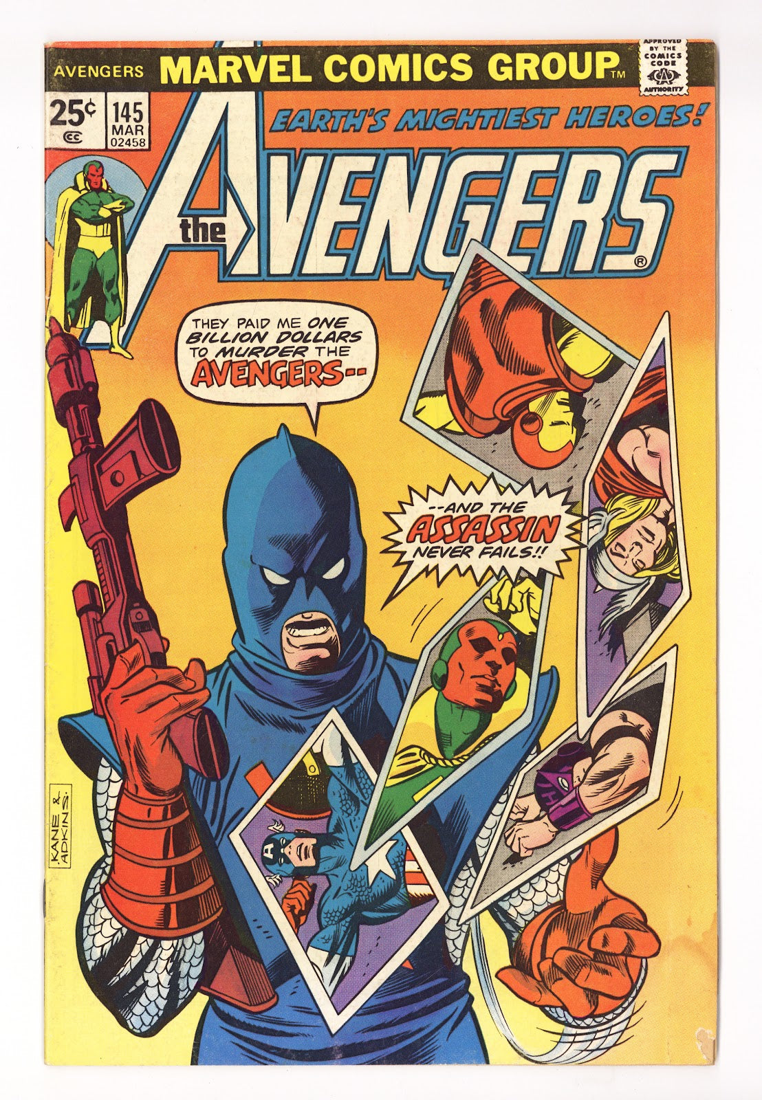 The Avengers Vol 1 145 Low Grade (1976)  