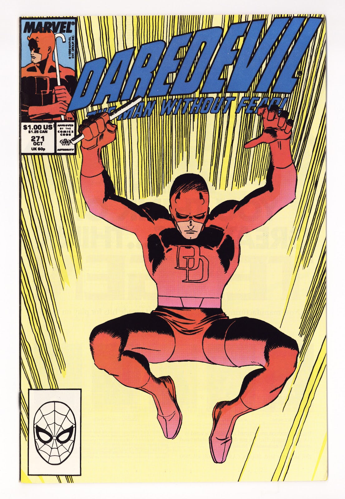 Daredevil Vol 1 271  Mid Grade   (1989)     