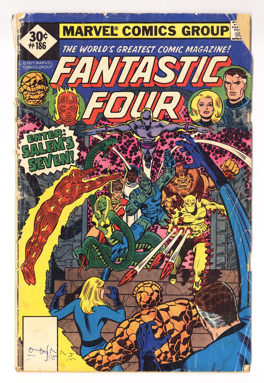 Fantastic Four Vol 1 186 Very Low Grade (1977) Whitman 