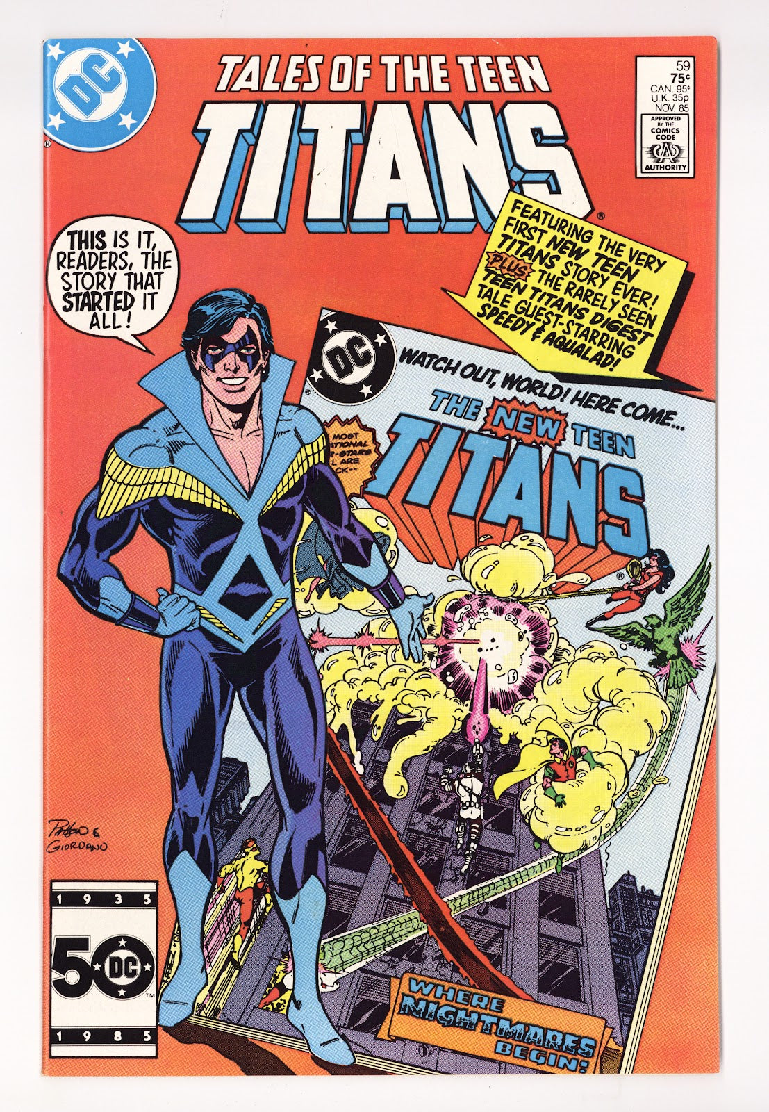 Tales of the Teen Titans   59  High Grade   (1985)   Direct  