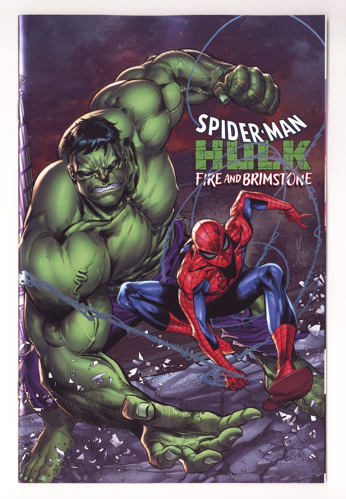 Spider-Man / Hulk: Fire and Brimstone 1 Checchetto Foil Variant (2026)