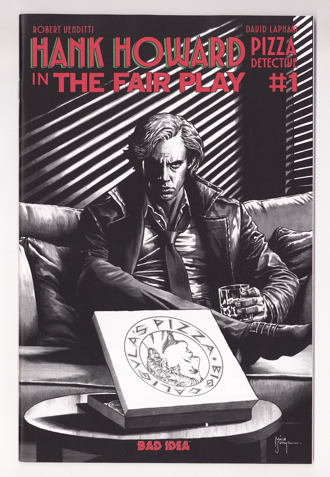Hank Howard Pizza Detective the Fair Play  1 Suayan  B&W Variant   (2026)