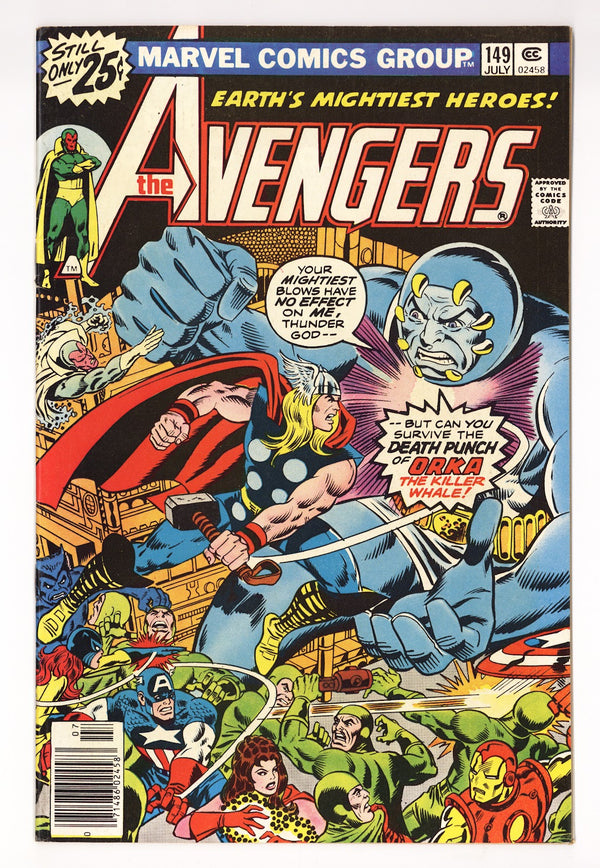 The Avengers Vol 1 149  FN/VF (7.0)   (1976)   25¢