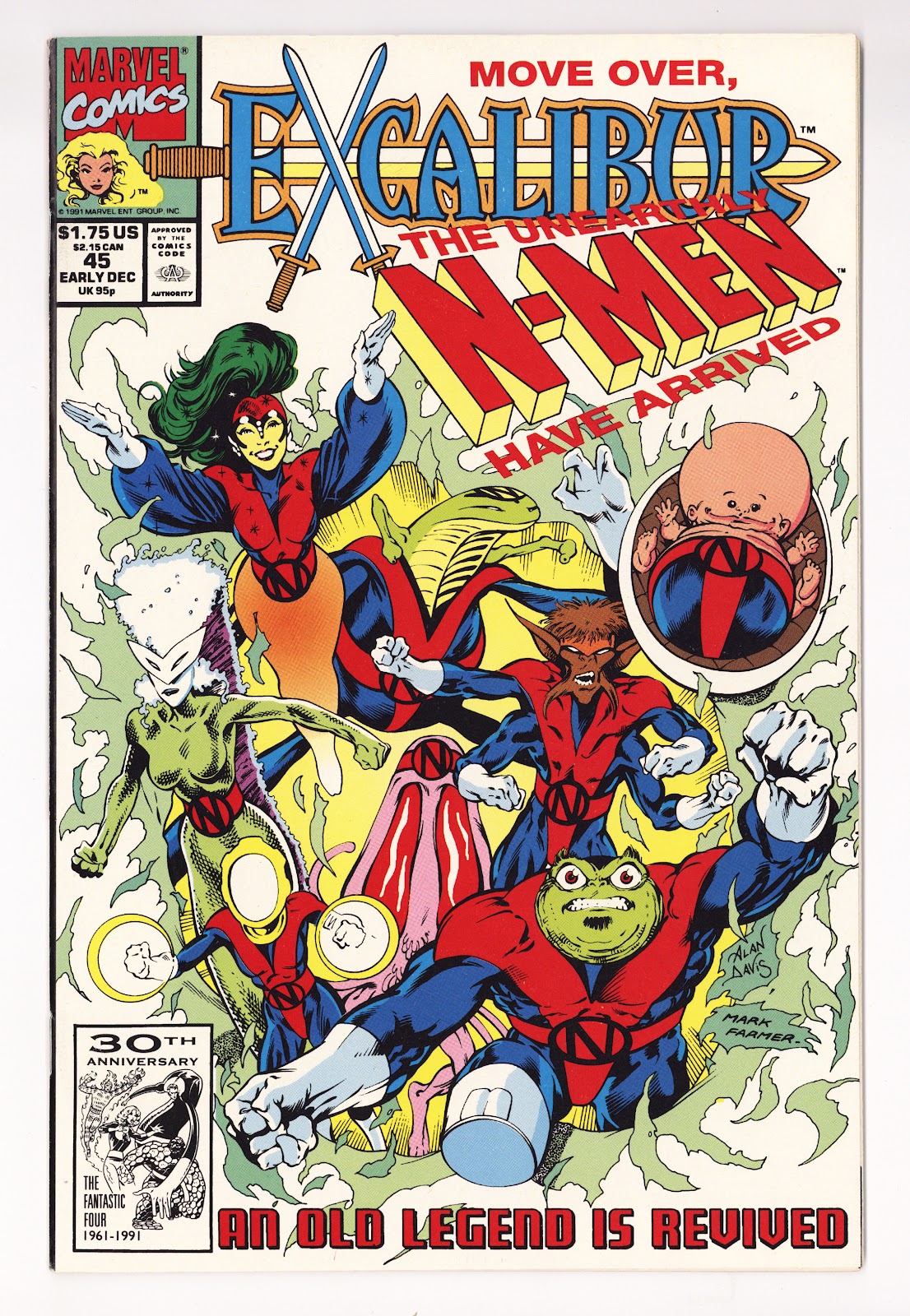 Excalibur Vol 1 45 High Grade (1991) Direct 