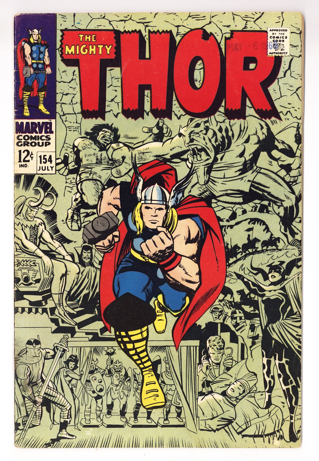 Thor Vol 1 154 GD+ (2.5) (1968)  