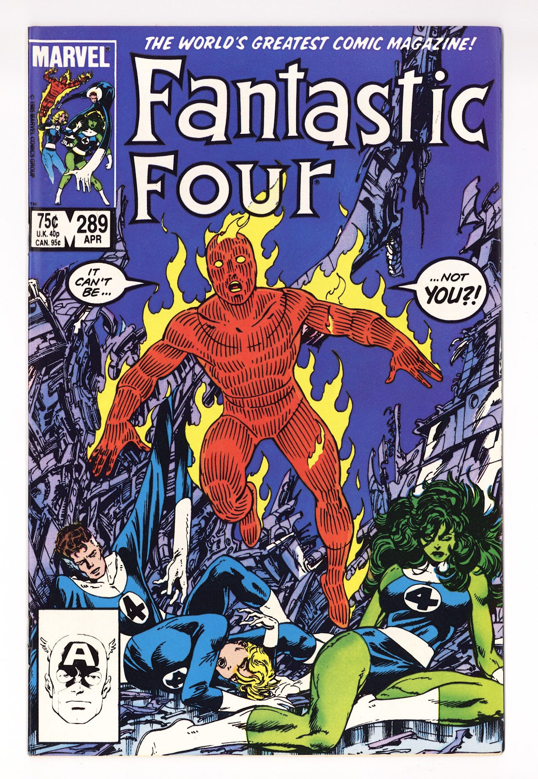 Fantastic Four Vol 1 289 Mid Grade (1986) 