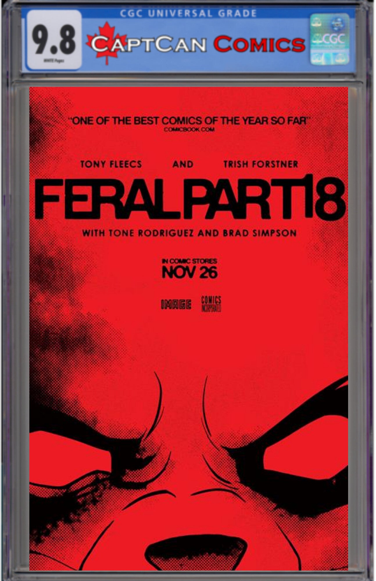 FERAL #18 CVR B TONY FLEECS & TRISH FORSTNER MOVIE POSTER HOMAGE VAR