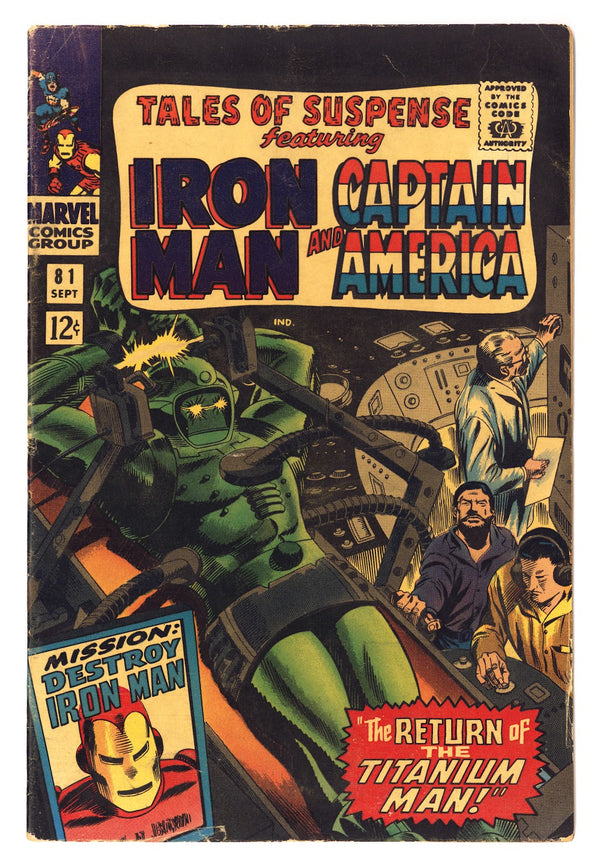 Tales of Suspense Vol 1 81  VG+ (4.5)   (1966)