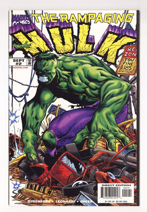 Rampaging Hulk Vol 2 2  Mid Grade   (1998) Quesada   Variant
