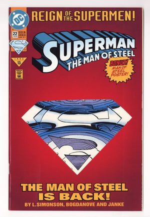 Superman: The Man of Steel   22 [Collector's Edition]  High Grade   (1993)