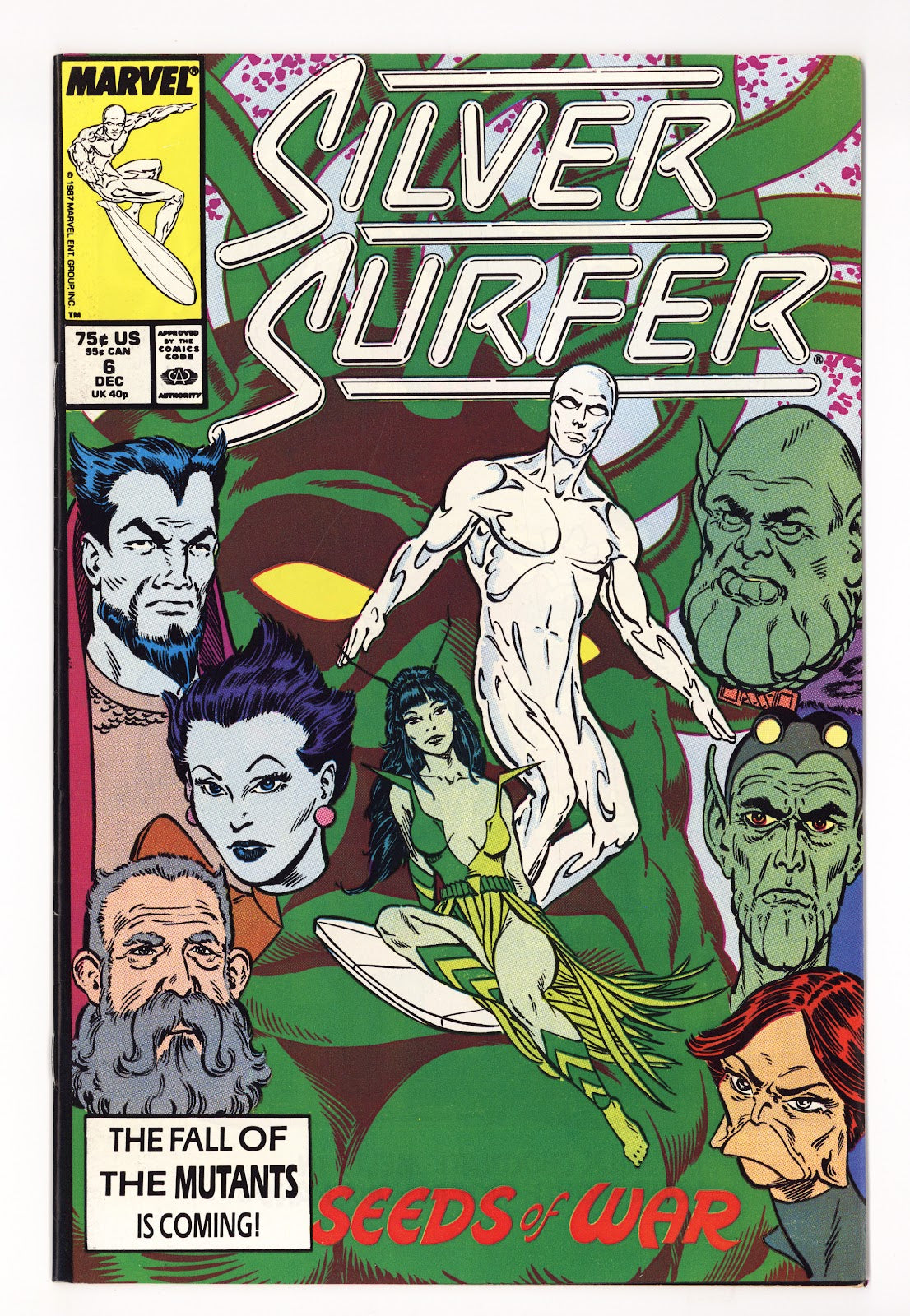 Silver Surfer Vol 3 6  Mid Grade   (1987)   Direct  