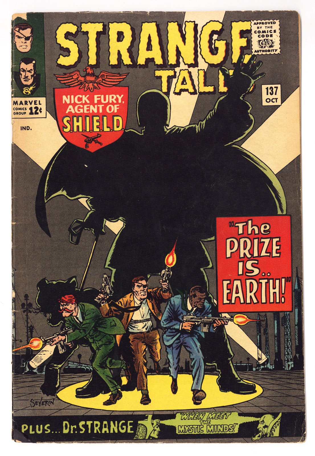Strange Tales Vol 1 137 GD+ (2.5) Colour Touch (1965) 