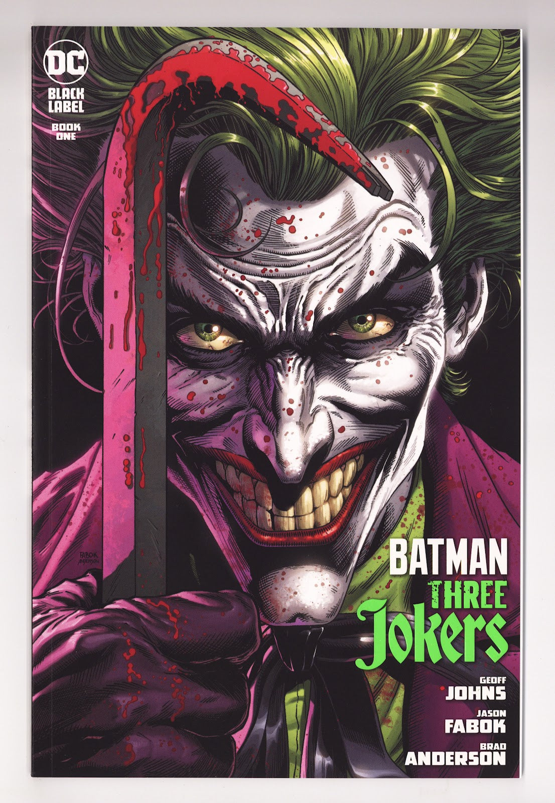 Batman: Three Jokers 1 High Grade (2020) Fabok Joker Crowbar Variant 