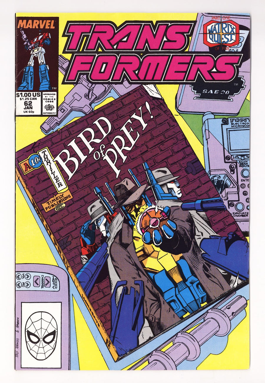 The Transformers Vol 1 62  VF- (7.5)   (1990)     