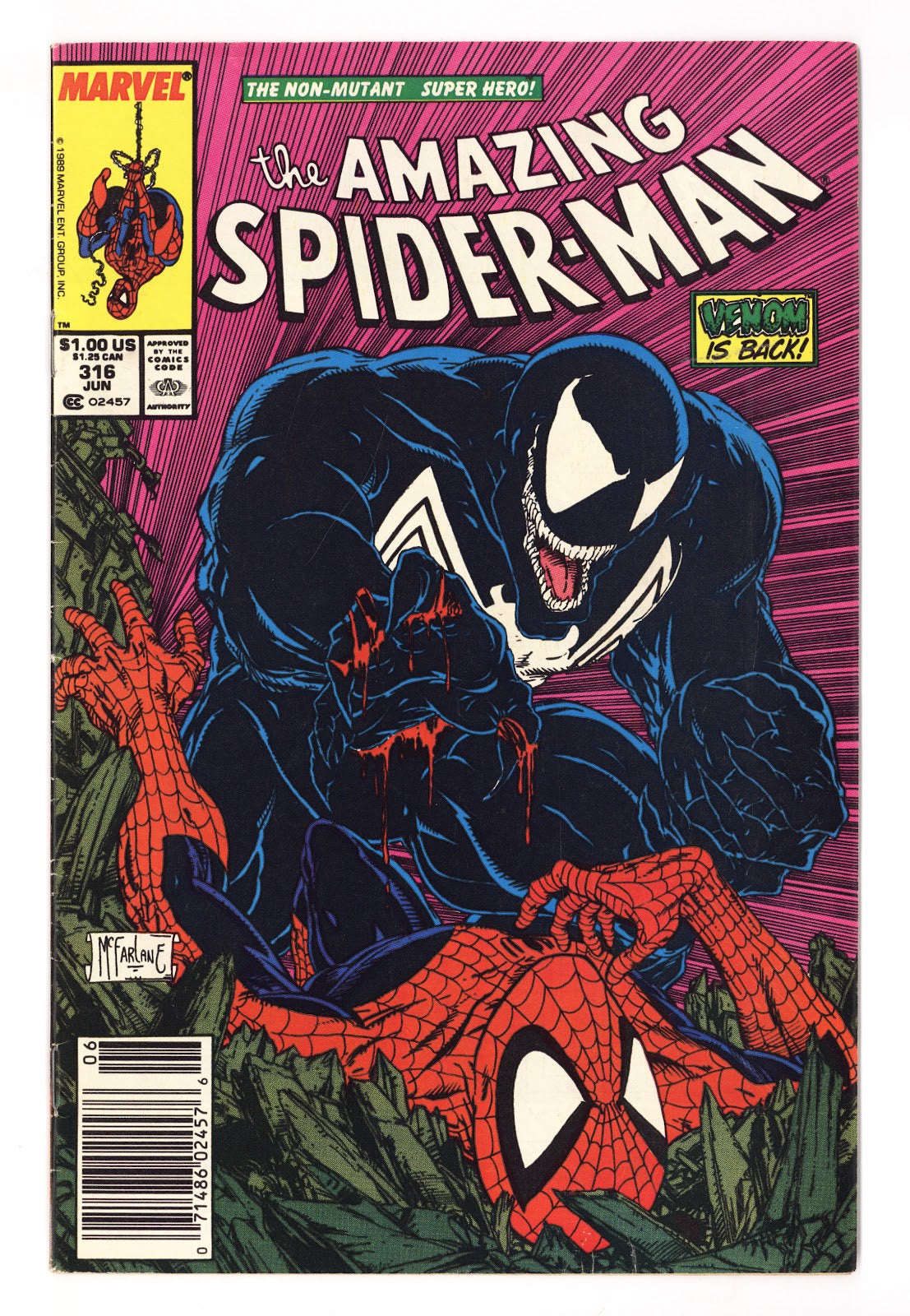 The Amazing Spider-Man Vol 1 316 VG+ (4.5) (1989) Newsstand 