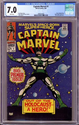 Captain Marvel Vol 1 1 CGC 7.0 (FN/VF) (1968)