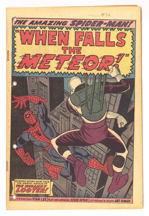 The Amazing Spider-Man Vol 1 36 Coverless (1966)