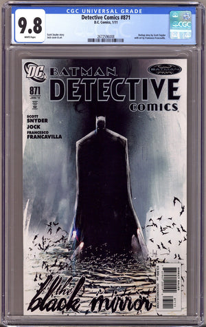 Detective Comics Vol 1 871 CGC 9.8 (NM/M)   (2011)