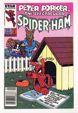 Peter Porker, the Spectacular Spider-Ham 10 FN/VF (7.0) (1986) Newsstand
