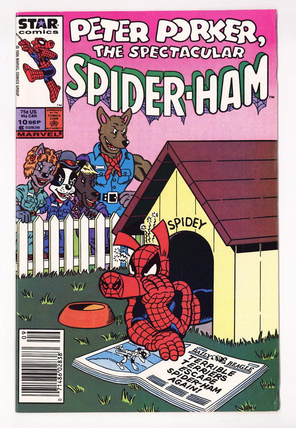 Peter Porker, the Spectacular Spider-Ham 10 FN/VF (7.0) (1986) Newsstand