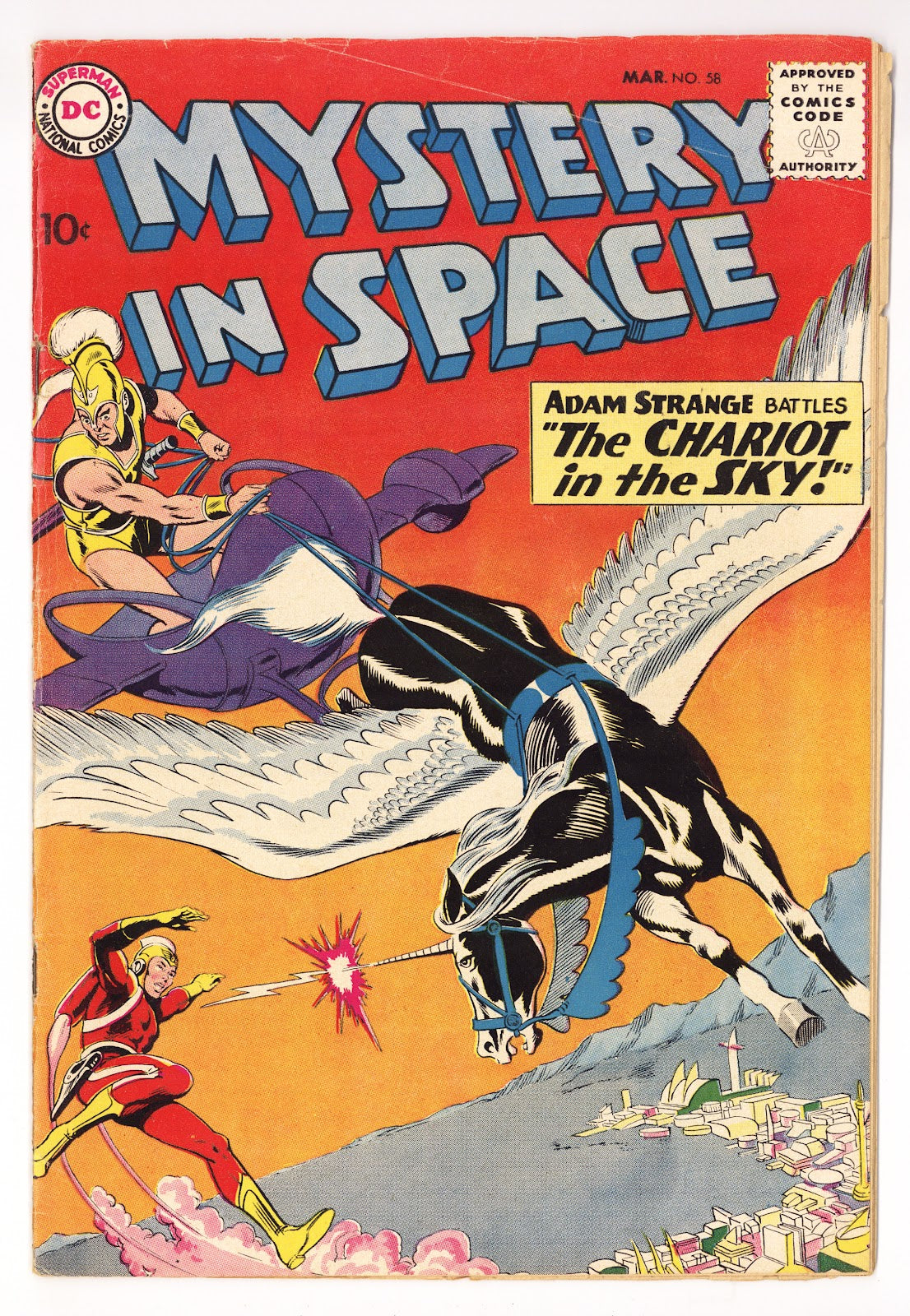 Mystery in Space Vol 1 58  VG (4.0) Page Missing  (1960)     
