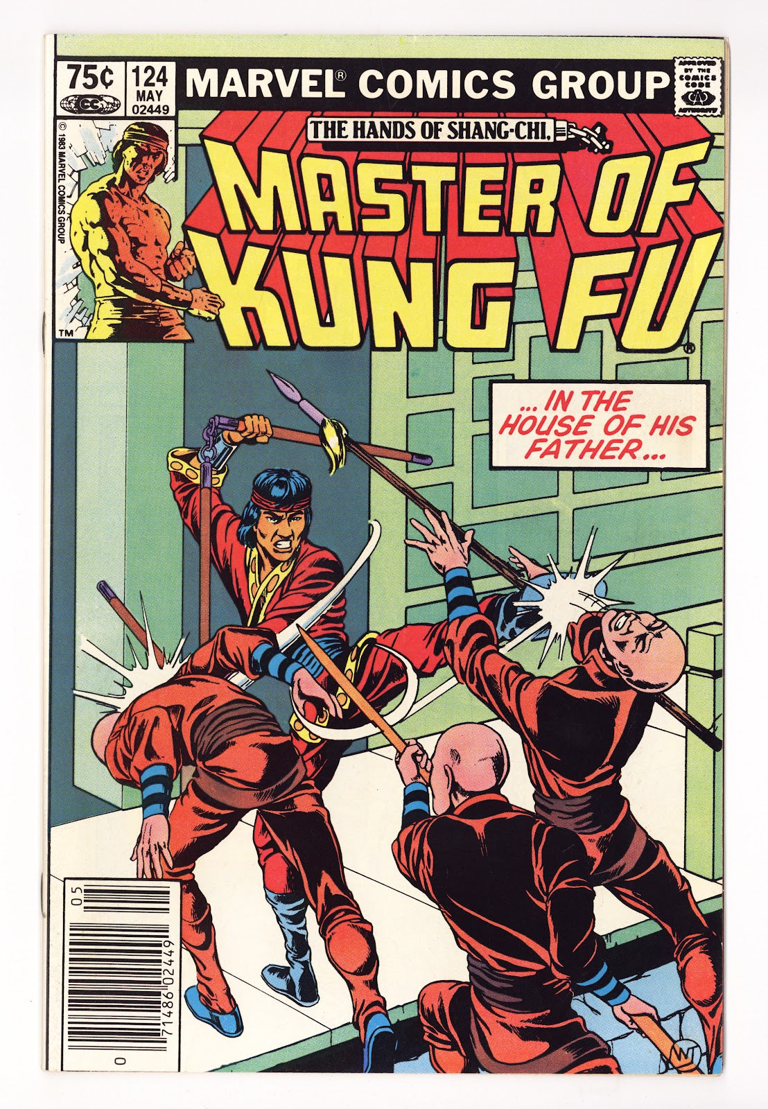 Master of Kung Fu Vol 1 124  High Grade   (1983)   Canadian Price Variant  