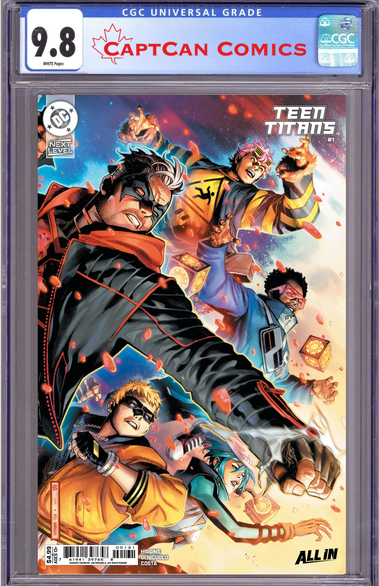 TEEN TITANS #1 CVR C JIM CHEUNG CARD STOCK VAR