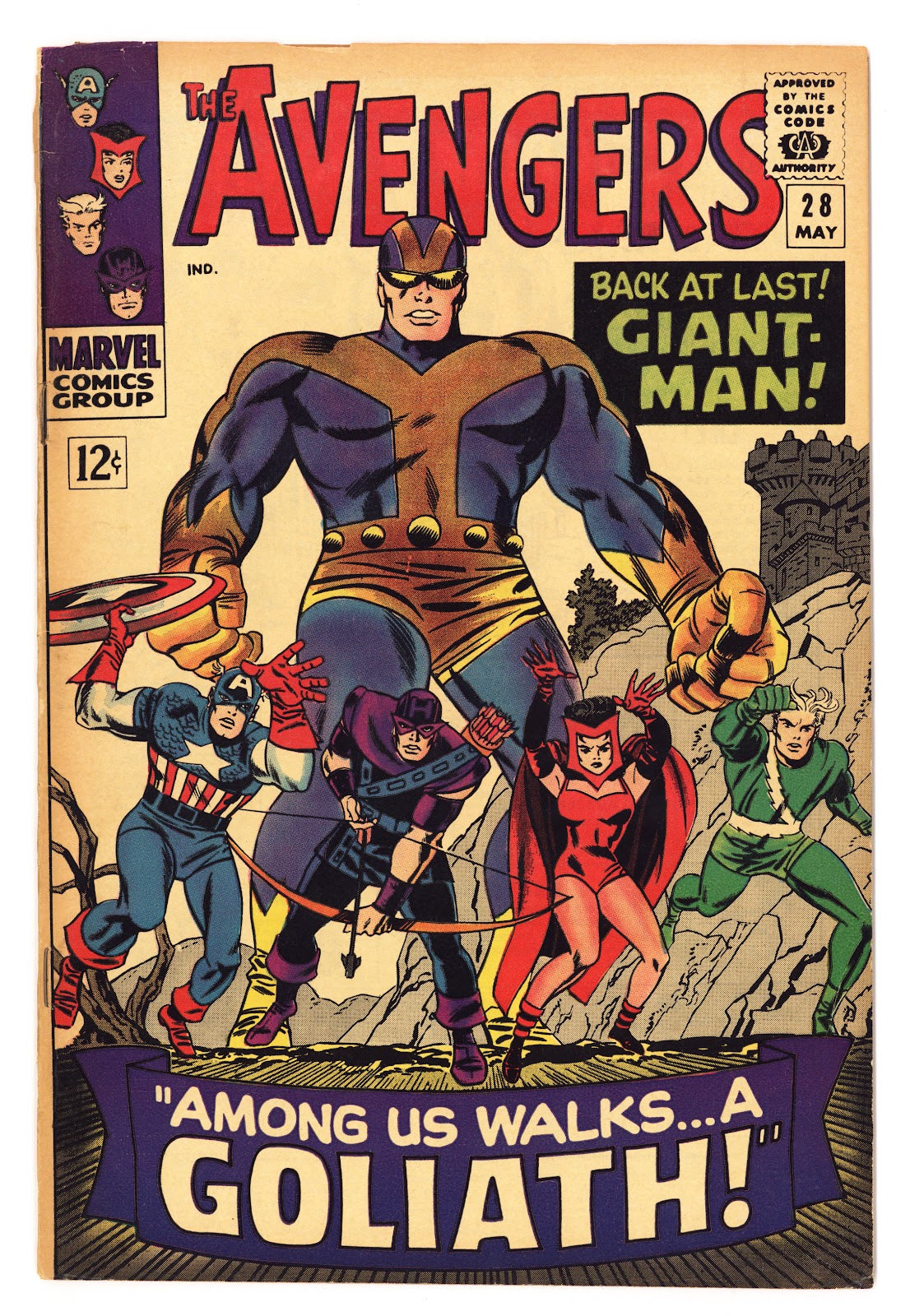 The Avengers Vol 1 28 VG (4.0) Colour Touch (1966) 
