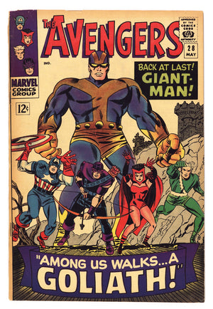 The Avengers Vol 1 28 VG (4.0) Colour Touch (1966)