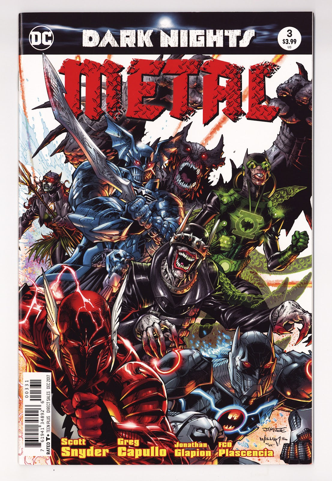 Dark Nights: Metal   3  High Grade   (2017) Lee    Variant